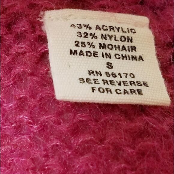 Anthropologie Moth Maroon Mohair Fringe Sweater - Picture 8 of 8